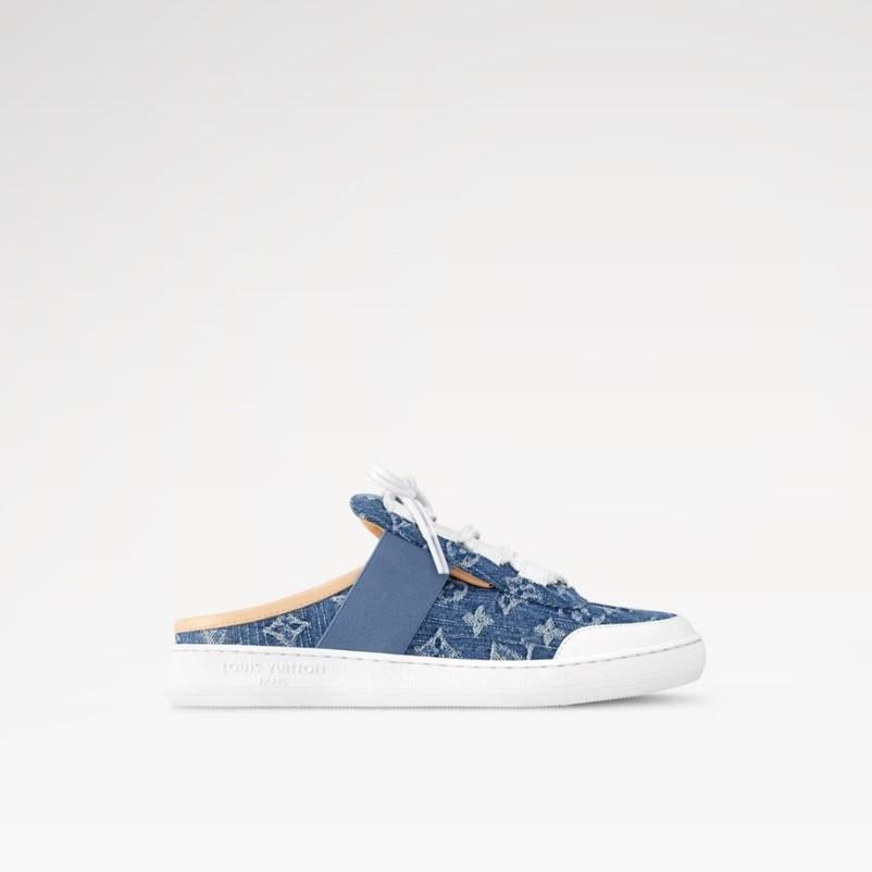 Louis Vuitton Lous Open Back Sneaker Blue For Women 1AGZEZ