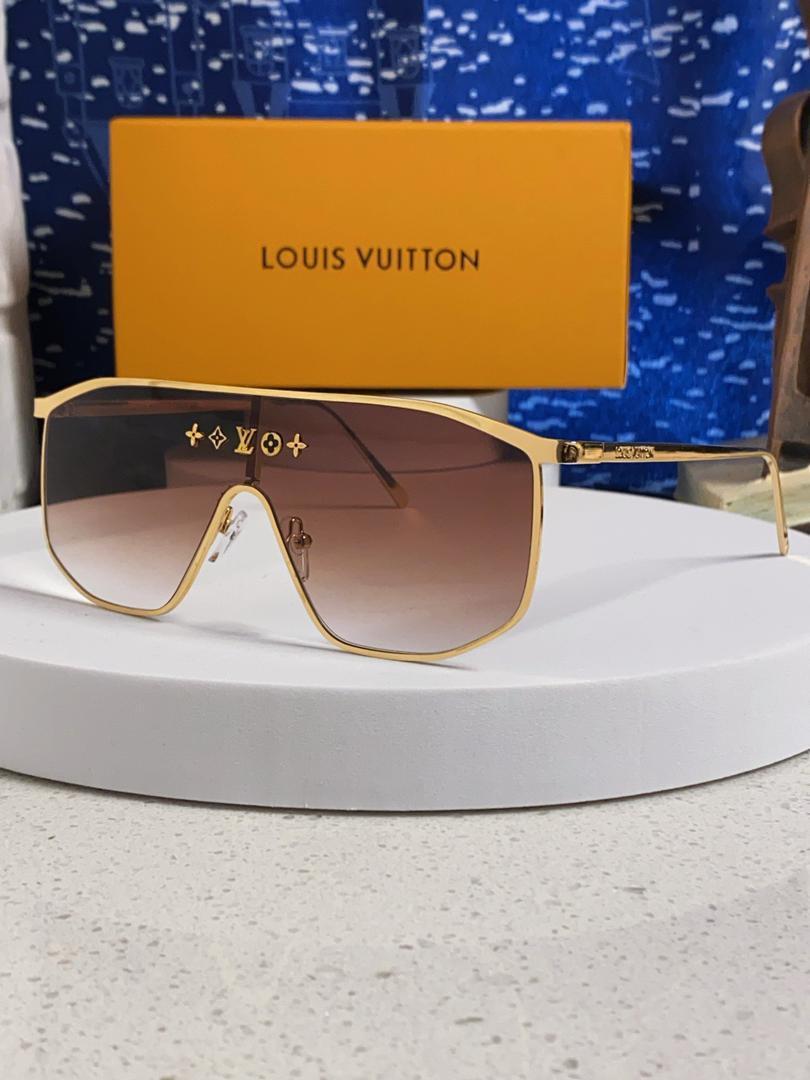 Louis Vuitton LV Golden Mask Sunglasses Brown Z1717U