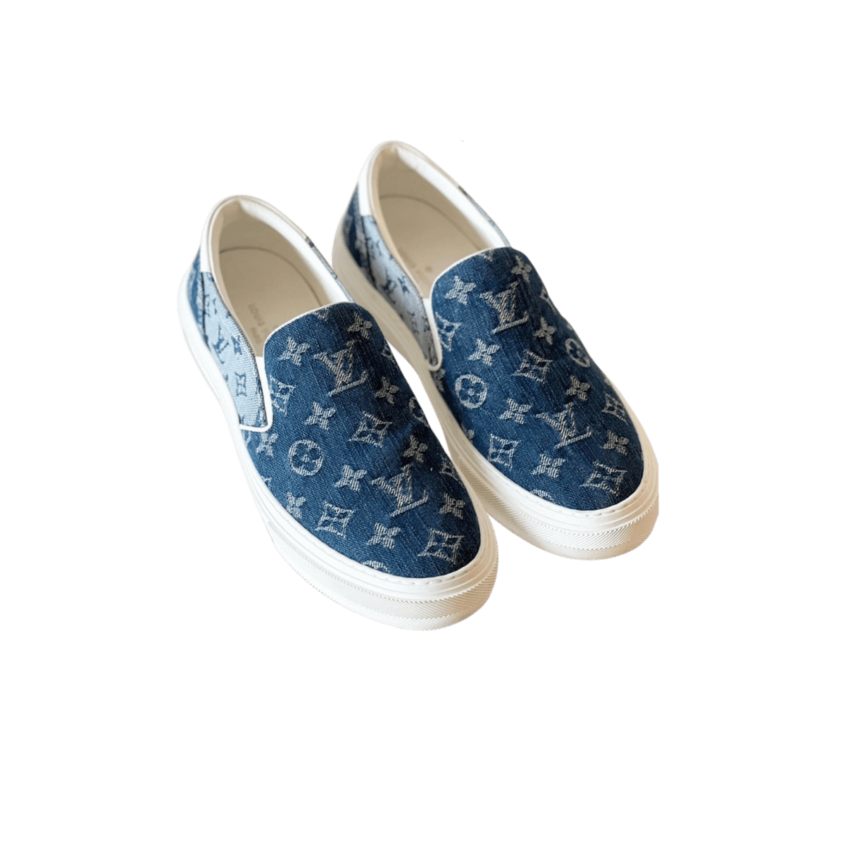 Louis Vuitton LV Slip On Sneakers Blue For Men