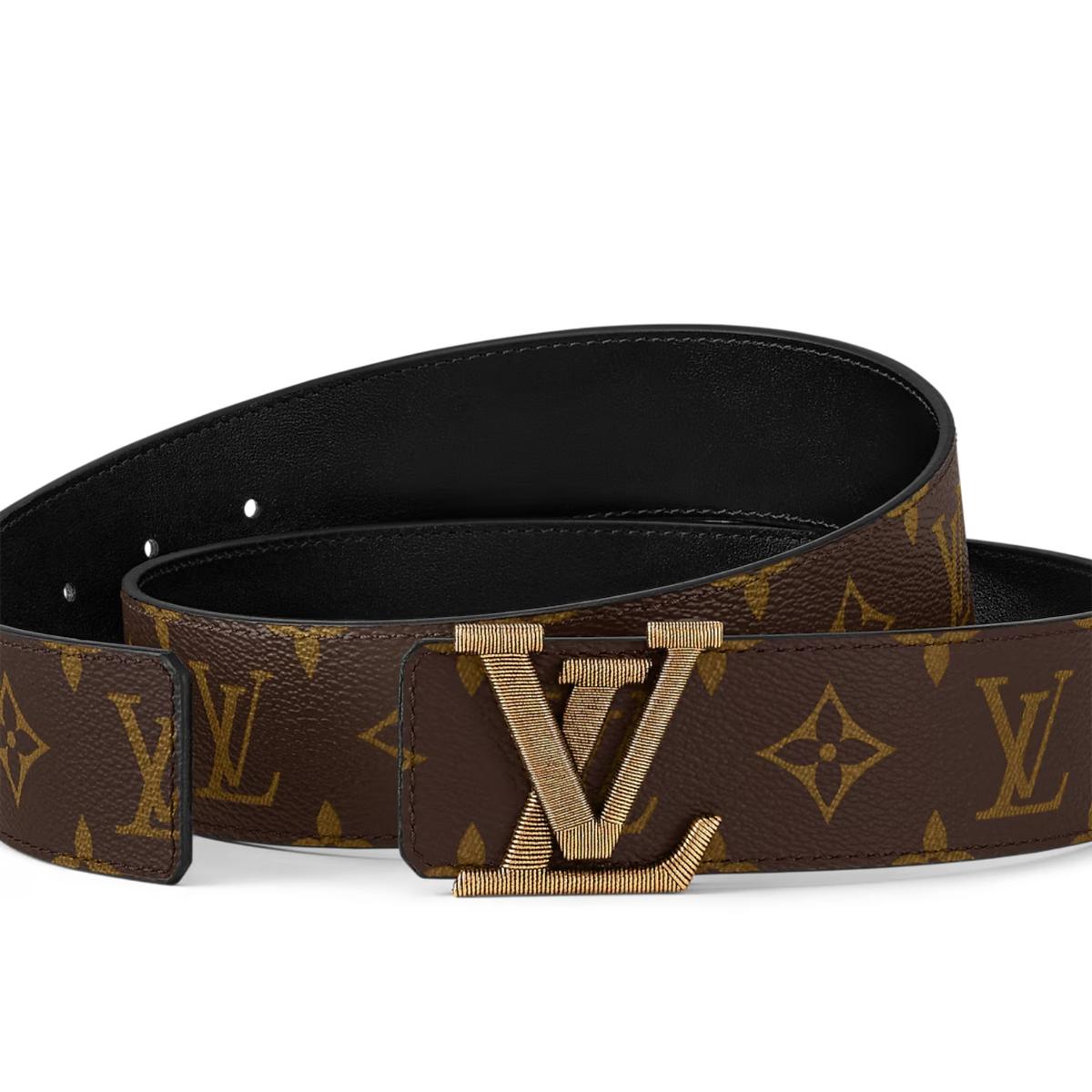 Monogramme Louis Vuitton LV Stitch 40mm Ceinture réversible pour hommes M8582U