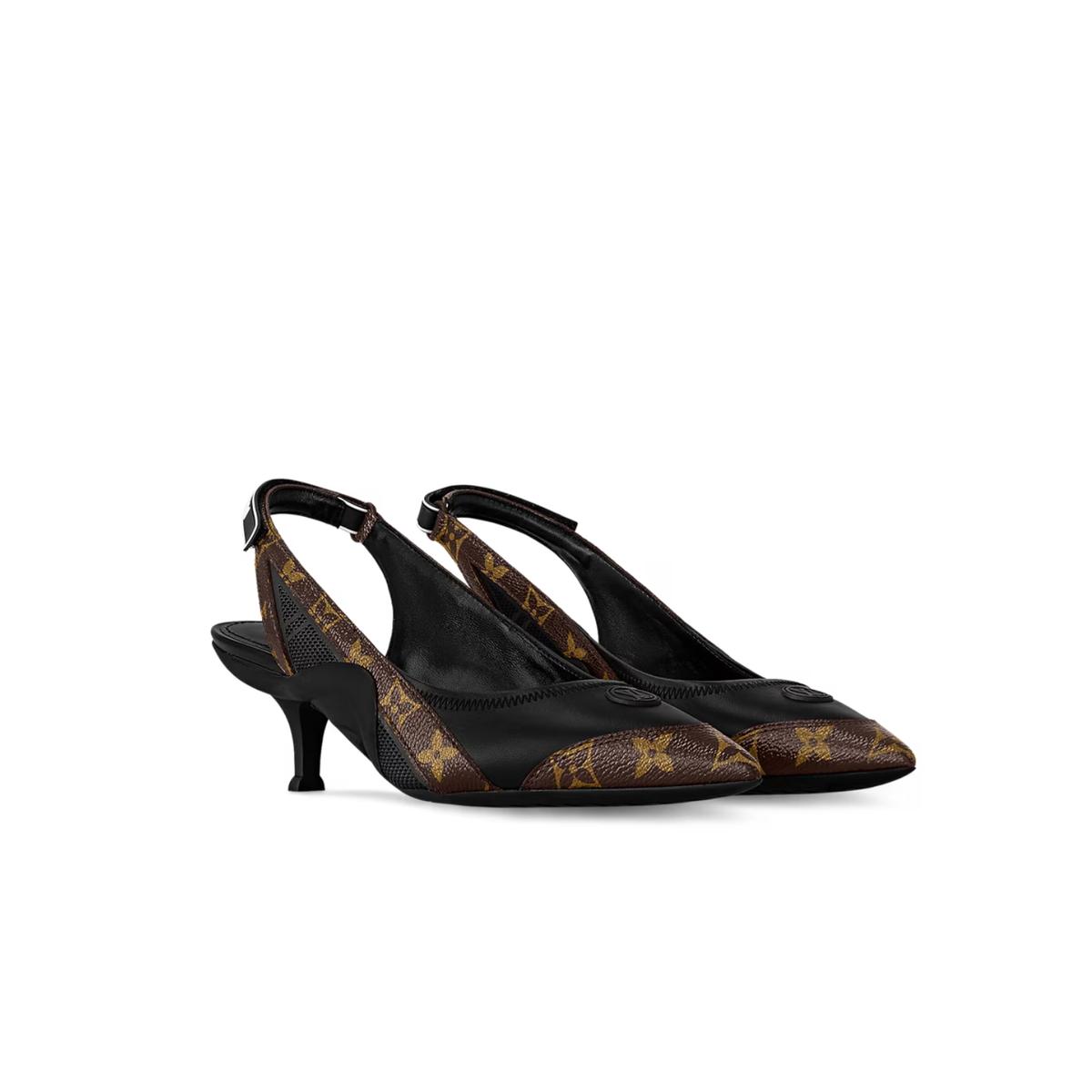 Louis Vuitton LV Vibe Slingback pompe noire pour les femmes 1AAW7G