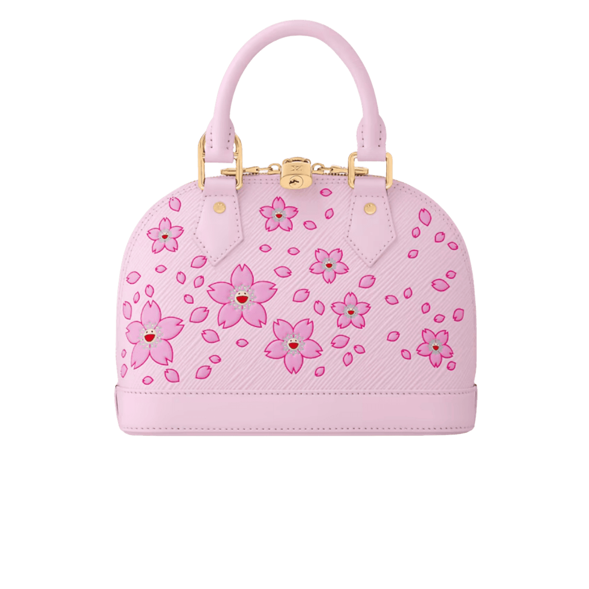 Louis Vuitton LV x TM Alma BB Top Handle Bag 9.3in/ 23.5cm Pink Gold Hardware For Women M13104