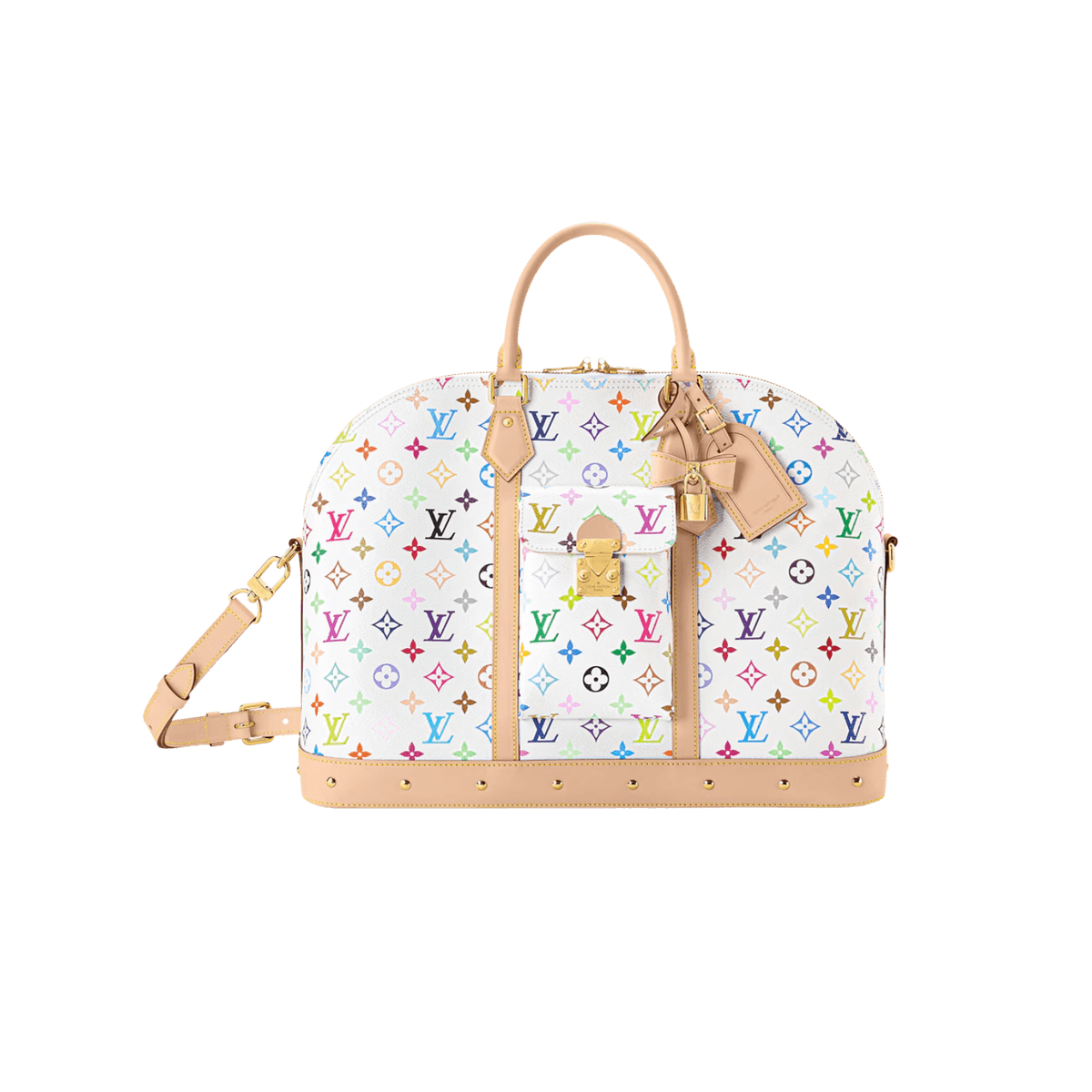 Louis Vuitton LV x TM Alma Travel Top Handle Bag 17.7in/ 45cm Multicolored Gold Hardware For Women M27901