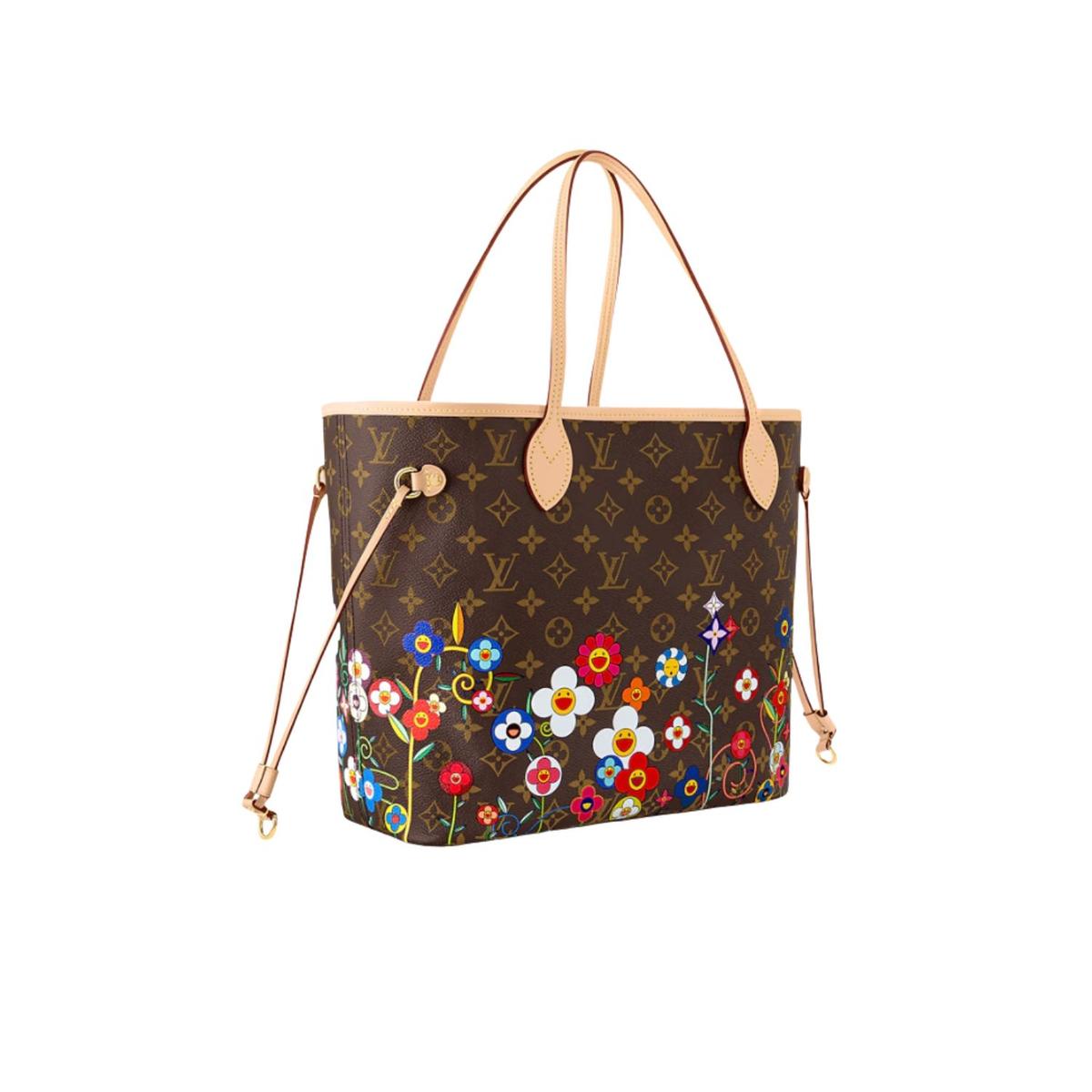 Louis Vuitton LV x TM Neverfull MM Tote Bag 12in/ 31cm Brown Monogram Gold Hardware For Women M13271