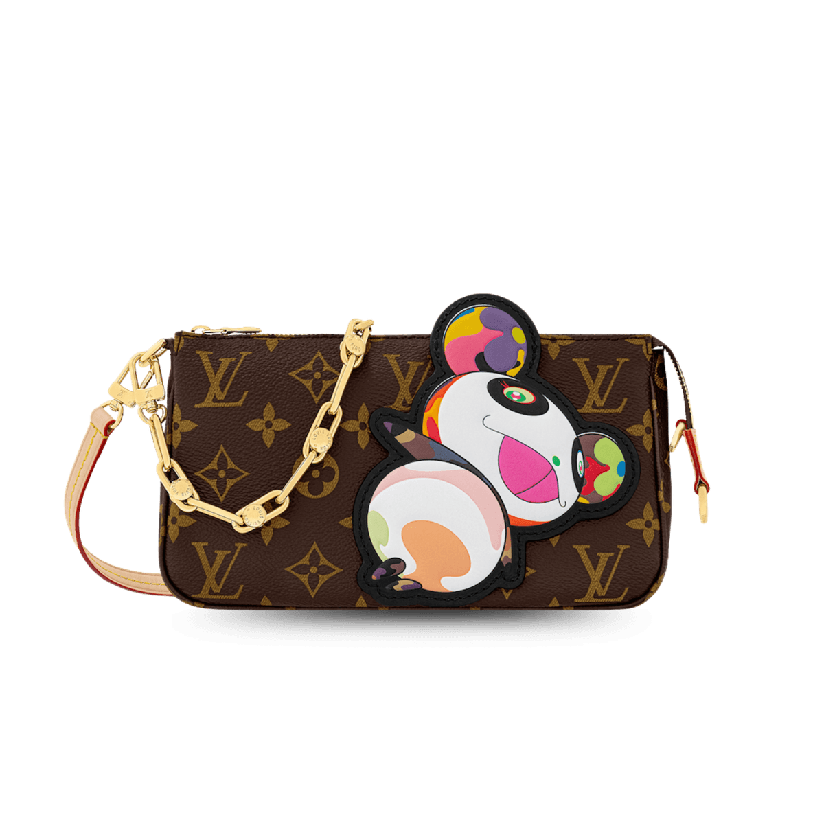 Louis Vuitton LV x TM Pochette Accessoires Sac à épaule 8.7in/ 22cm Marron Monogram Toile Or Matériel pour femmes M13440