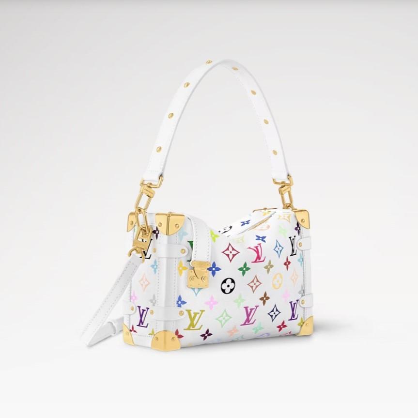 Louis Vuitton LV x TM Side Trunk MM Shoulder Bag 9.3in/ 23.5cm Multicolor Gold Hardware For Women M14046