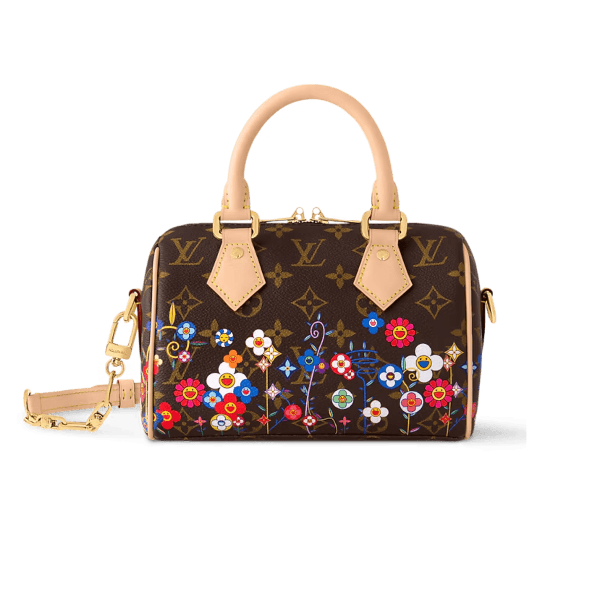 Louis Vuitton LV x TM Speedy Bandouliere 20 Top Poignée Sac 8.1po/ 20cm Monogram Toile Or Matériel pour femmes M14175