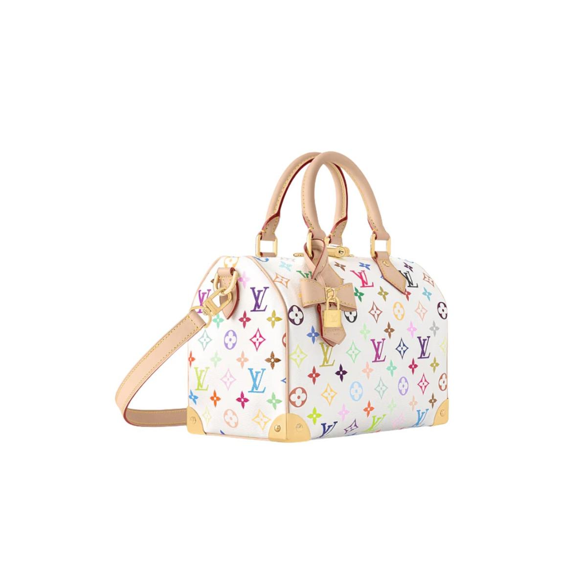 Louis Vuitton LV x TM Speedy Bandouliere 25 Top Handle Bag 9.8in/ 25cm Multicolored Gold Hardware For Women M13085