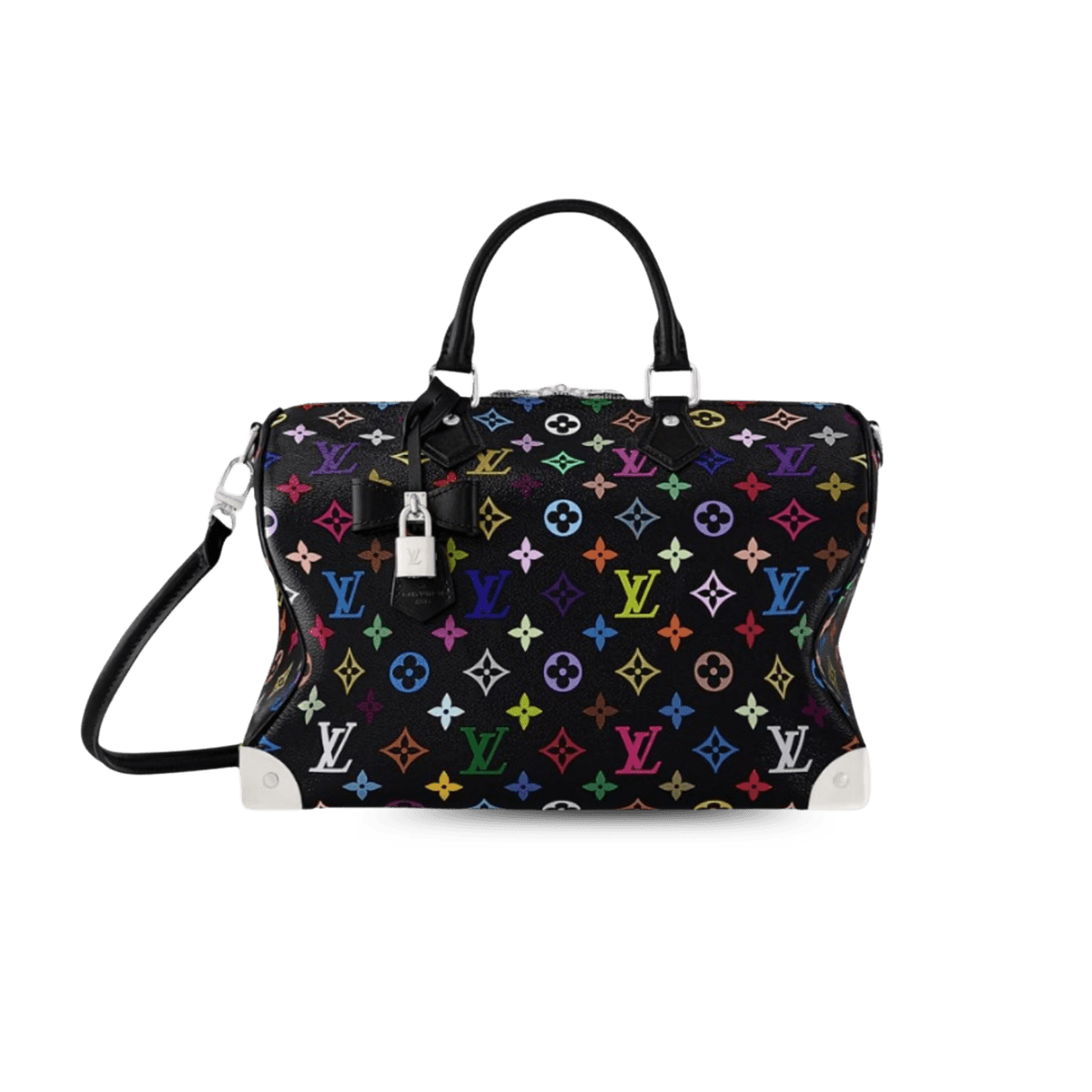 Louis Vuitton LV x TM Speedy Soft 30 Top Handle Bag 11.8in/ 30cm Multicolored Gold Hardware For Women M13257