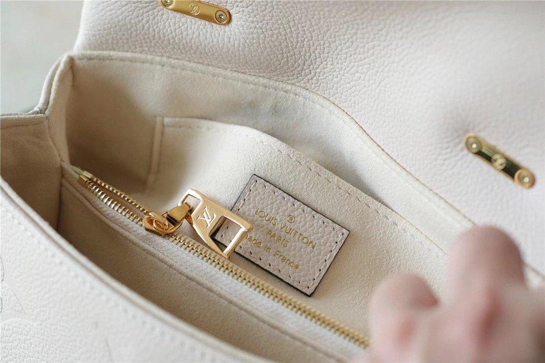 Louis Vuitton Madeleine BB Monogram Empreinte Creme Beige For Women, Women's Handbags, Shoulder and Crossbody Bags 9.4in/24cm LV M46008