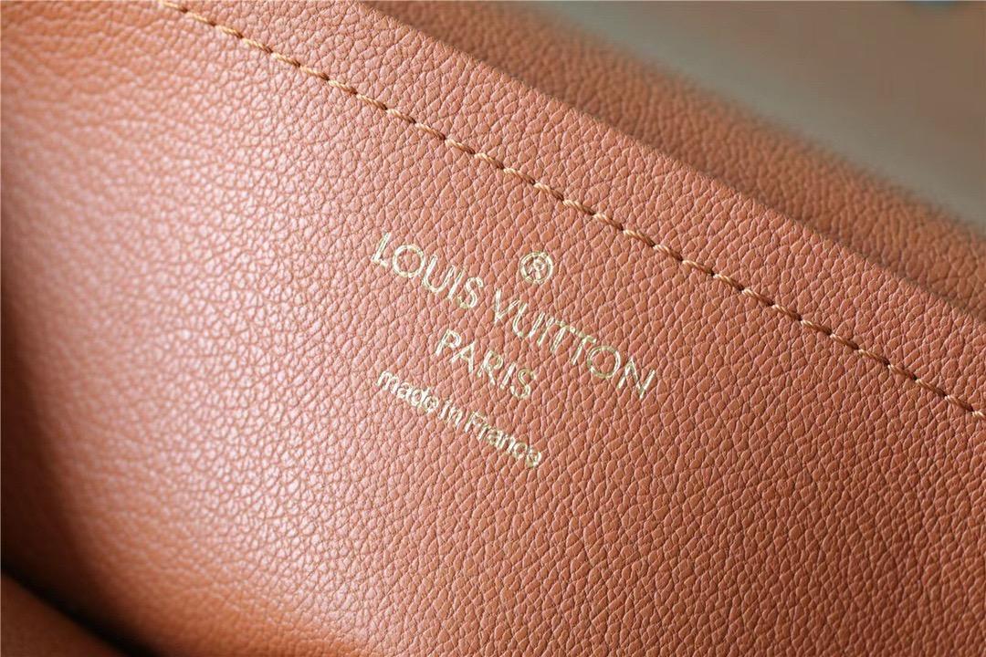 Louis Vuitton Marceau Crossbody Bag 9.6in/ 24.5cm Monogram Caramel Brown Gold Hardware For Women M46127