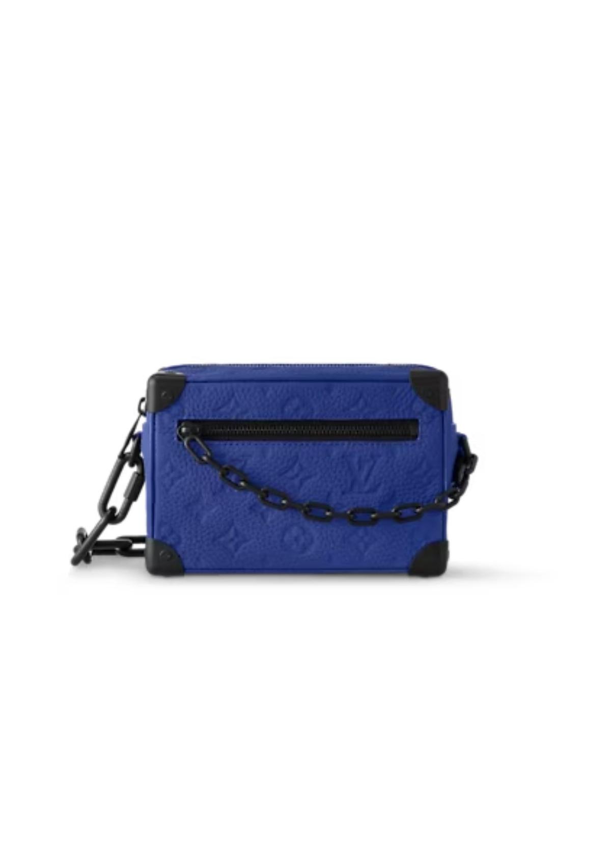 Louis Vuitton Mini Soft Trunk Blue For Men 18.5cm/ 7.3 in M82558 -