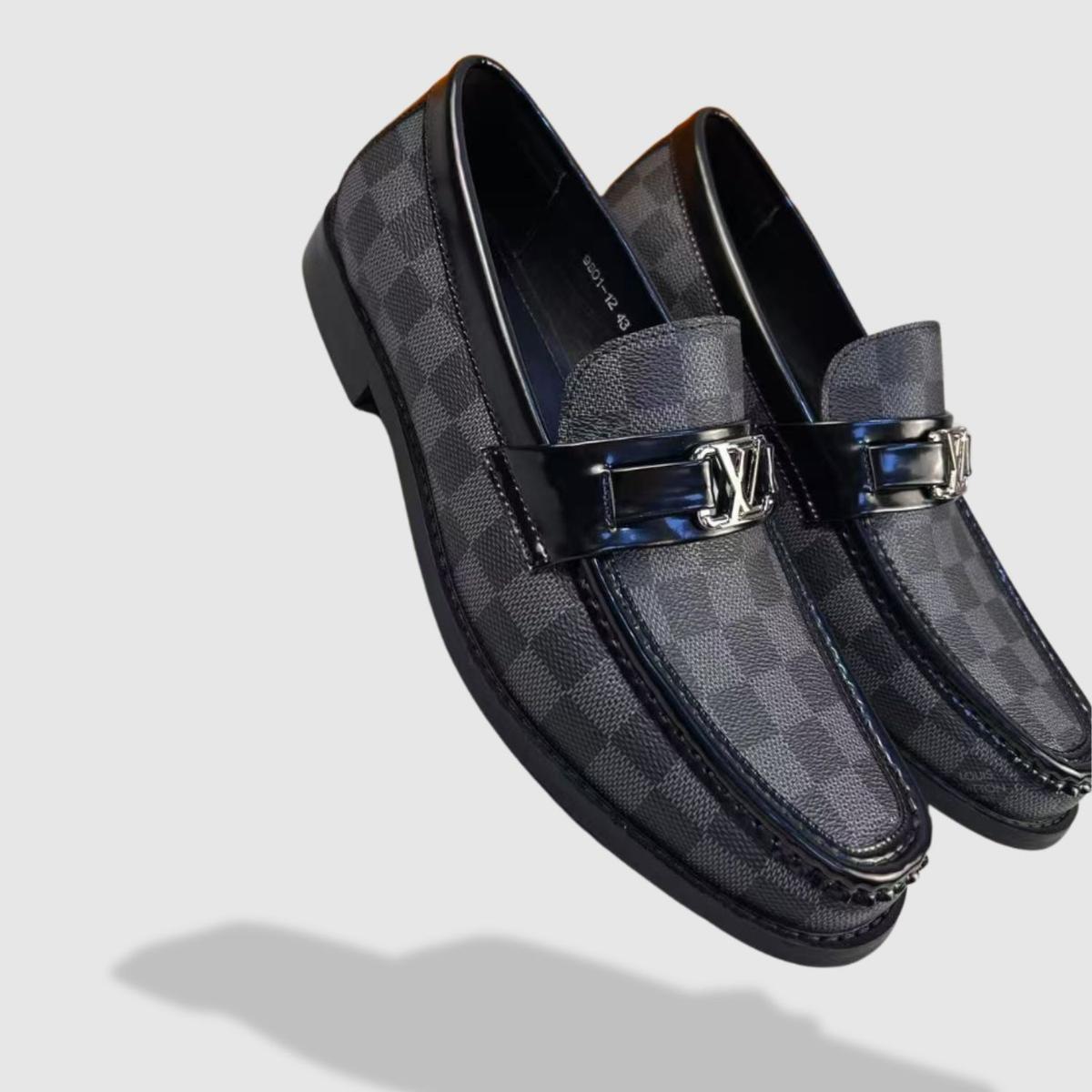 Louis Vuitton Monte Carlo Mocassin Damier Canvas Black For Men LV