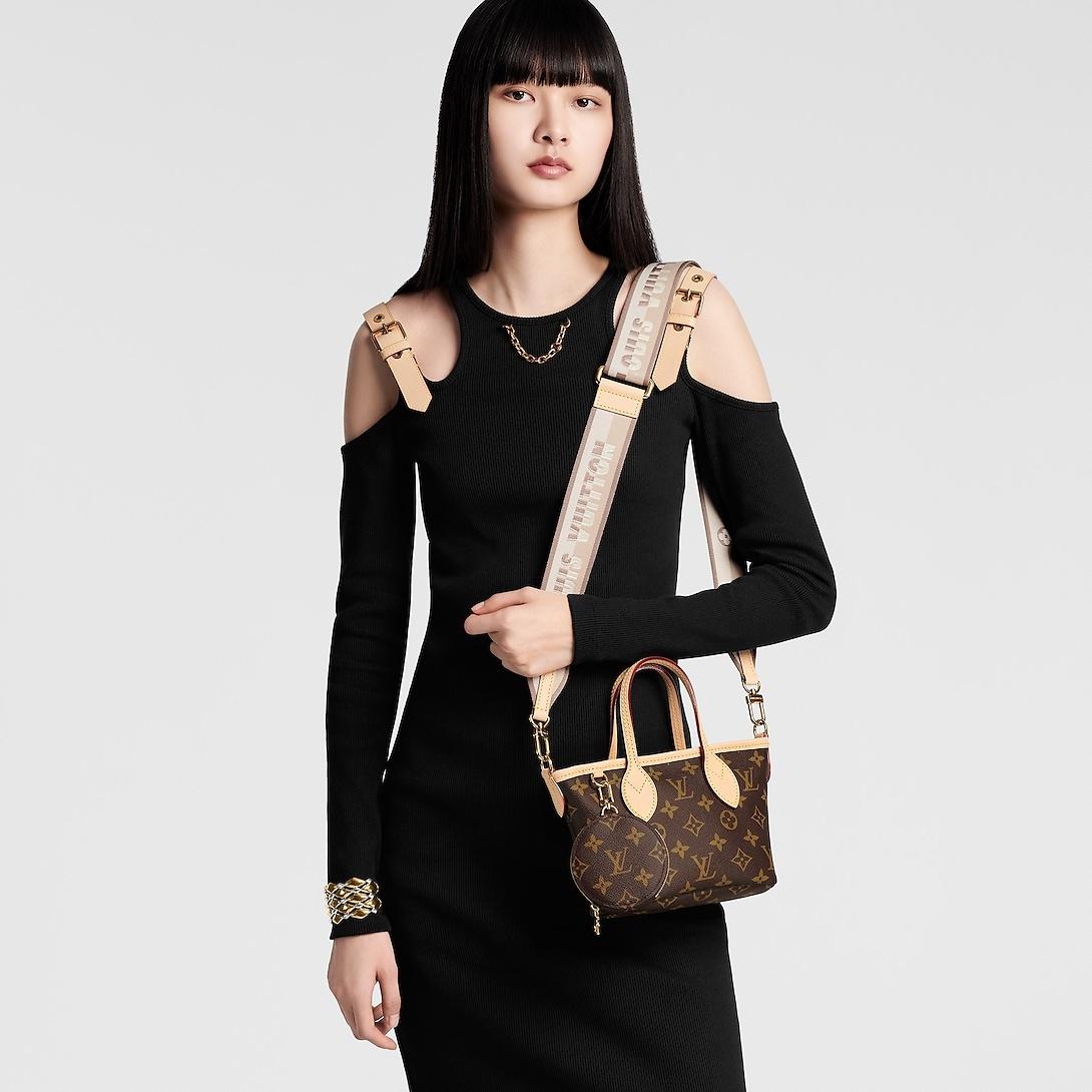 Louis Vuitton Neverfull BB Tote Bag 9.4in/ 24cm Beige Gold Hardware For Women M46705