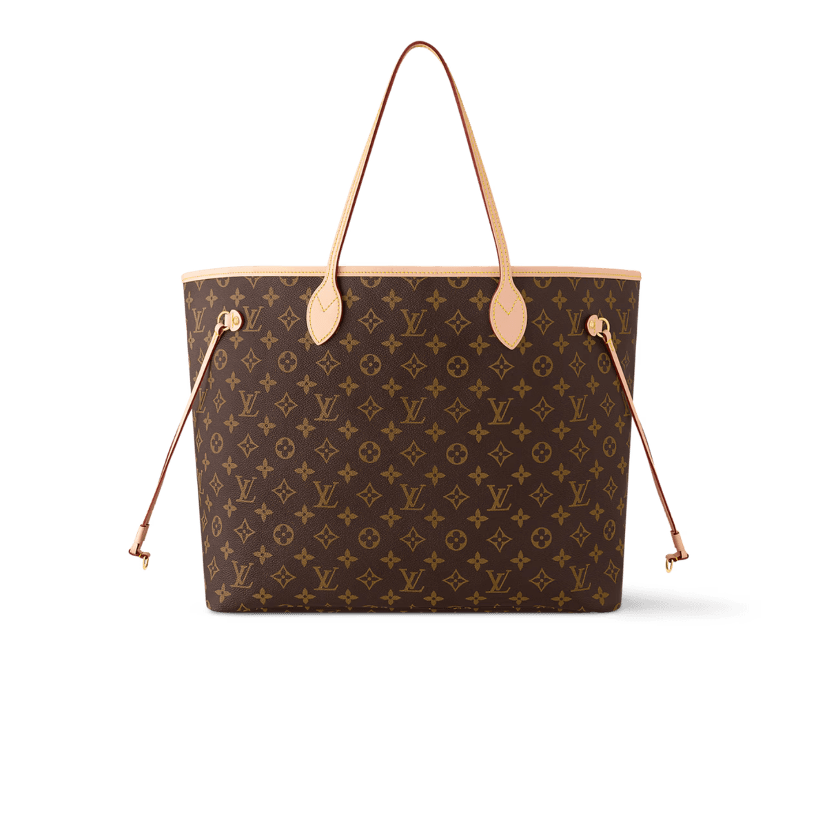 Louis Vuitton Neverfull GM Tote Bag 15.4in/ 39cm Brown Monogram Gold Hardware For Women M46978