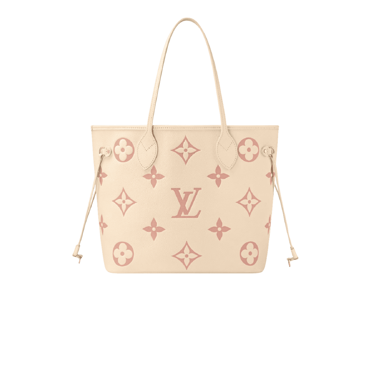 Louis Vuitton Neverfull MM Tote Bag 12.2in/ 31cm Creme Gold Hardware For Women M21579