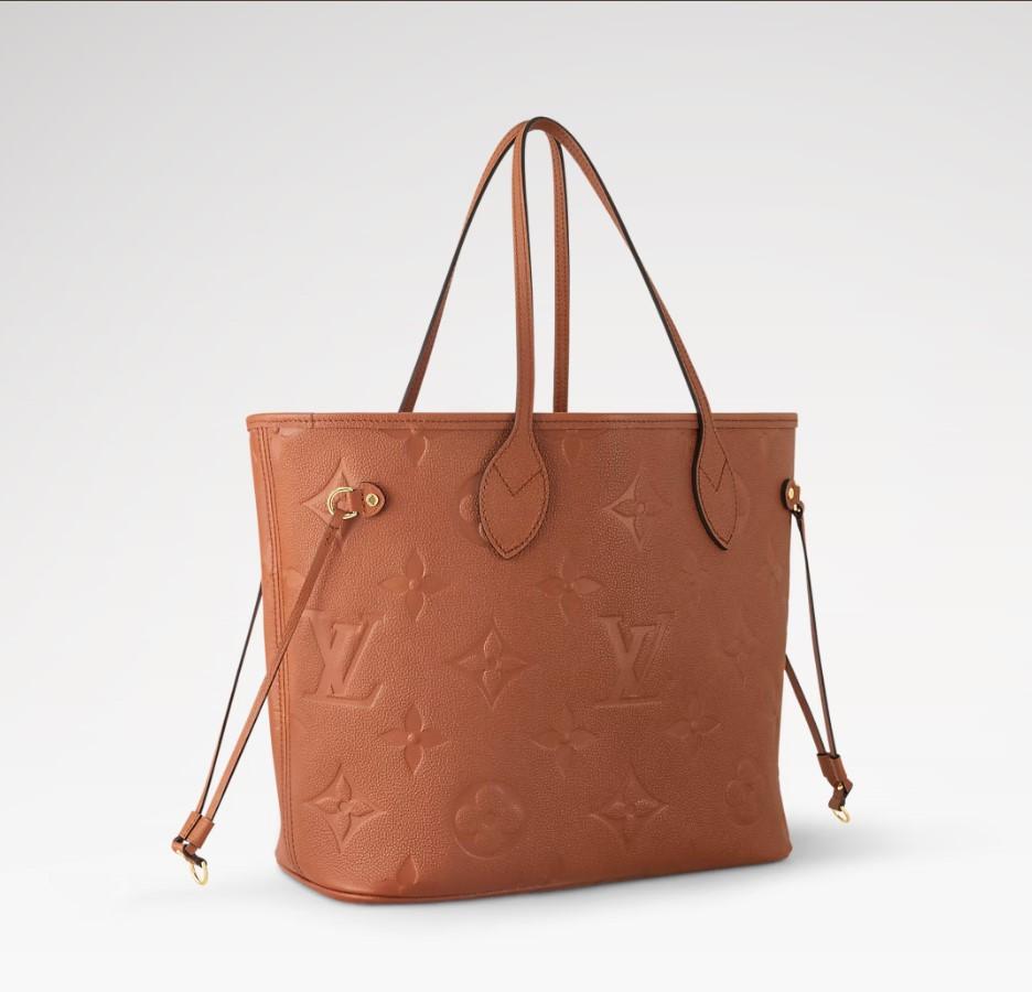 Louis Vuitton Neverfull MM Tote Bag 12.2in/ 31cm Cognac Or Hardware pour femmes M12605