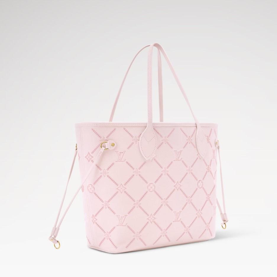 Louis Vuitton Neverfull MM Tote Bag 12.2in/ 31cm Light Bliss Couture Or Hardware pour femmes M28527
