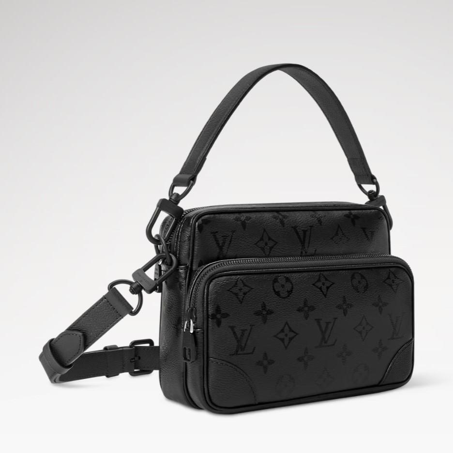 Louis Vuitton Nil Crossbody Bag 9.8in/ 25cm Black Monogram Midnight Black Hardware For Men M26783