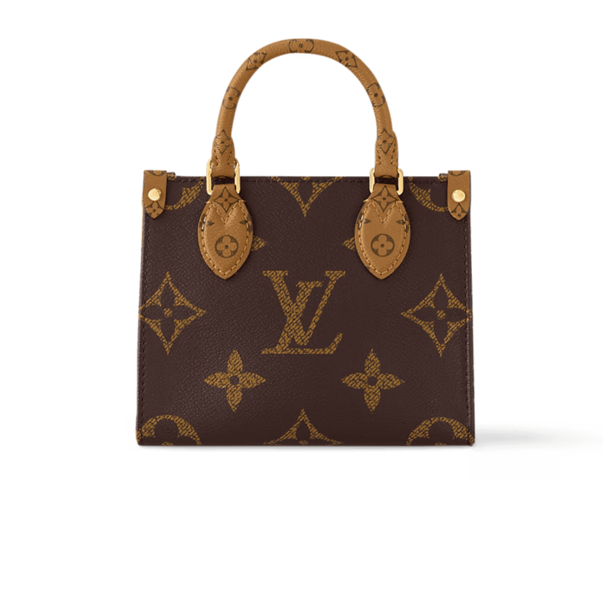 Louis Vuitton OnTheGo BB Tote Bag 7.1in/ 18cm Monogram Reverse Gold Hardware For Women M46839