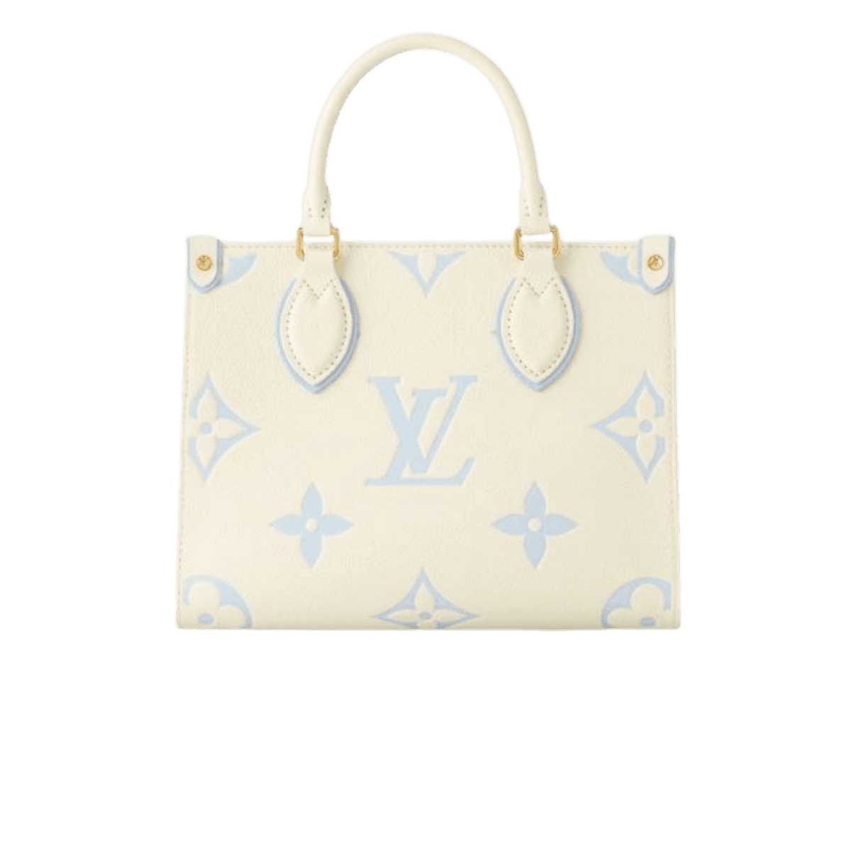 Louis Vuitton OnTheGo PM Tote Bag 9.8in/ 25cm White Gold Hardware For Women M46833