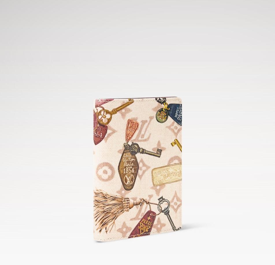 Couverture de passeport Louis Vuitton Dune Monogram pour femmes 5,5in/14cm M29464