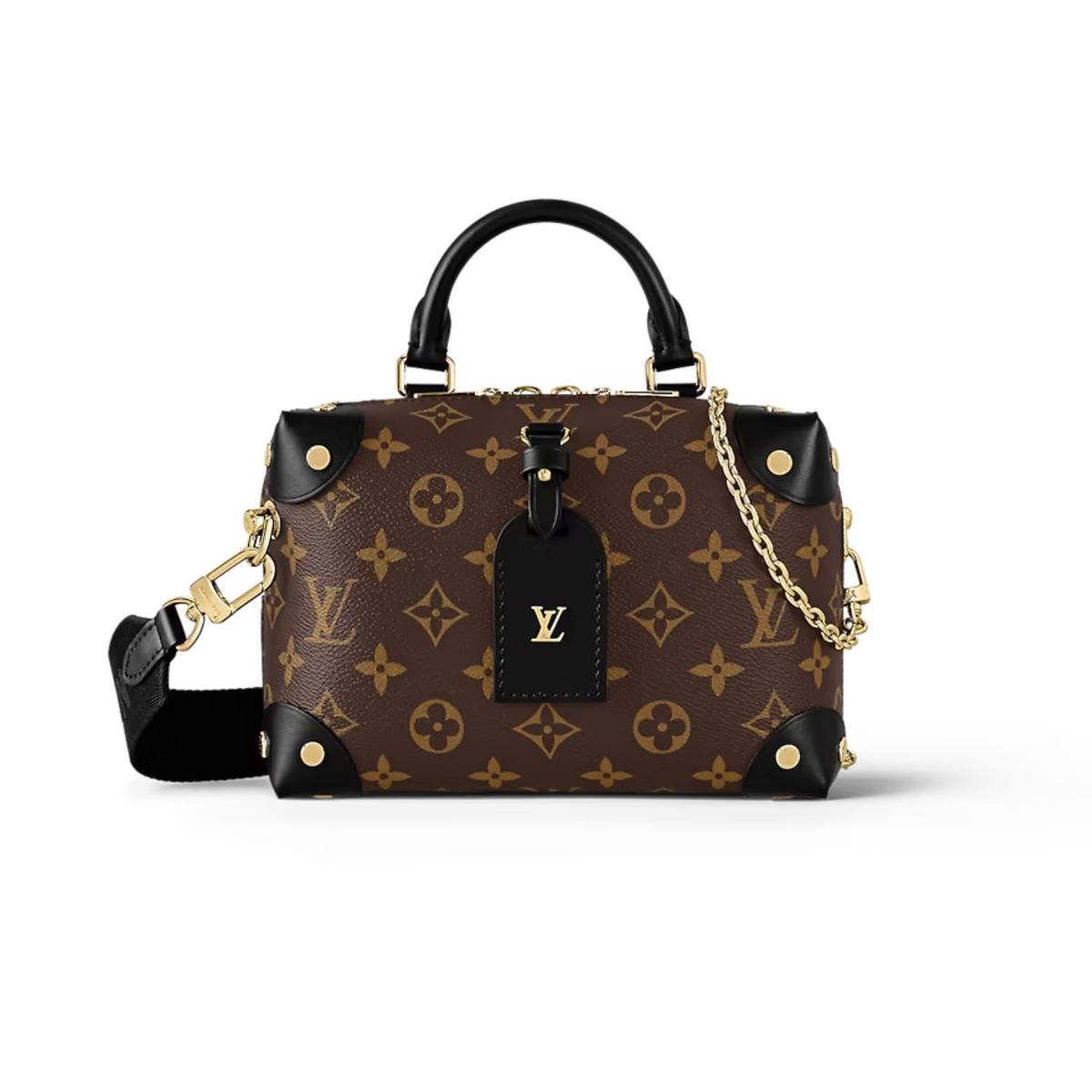 Louis Vuitton Petite Malle Souple Monogram Canvas Brown For Women 7.9in/20cm LV M45571