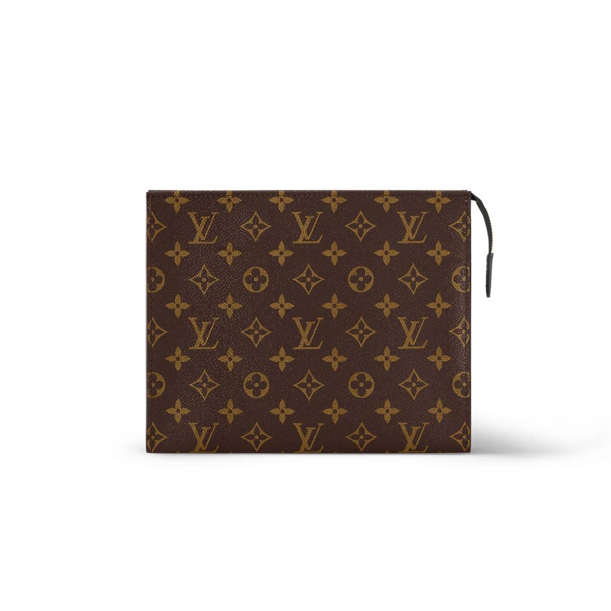 Louis Vuitton Poche Toilette NM Toiletry Bag Brown 9,8in/25cm M46037
