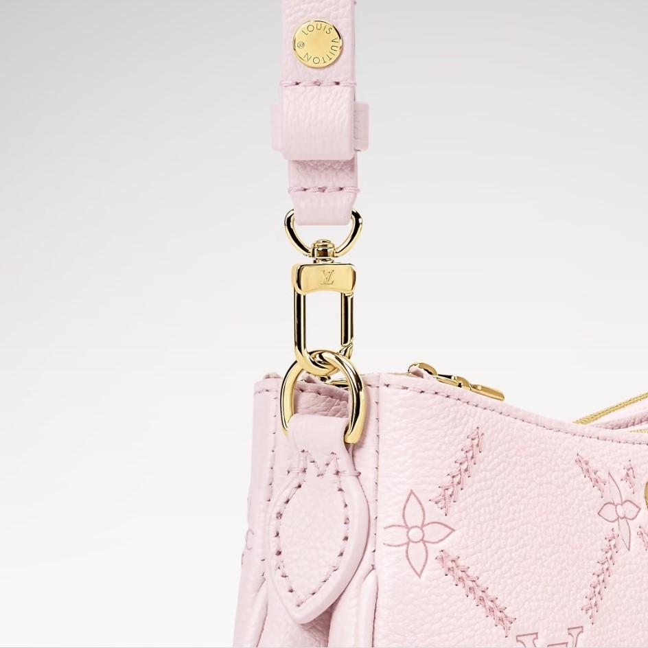 Louis Vuitton Pochette Liv Shoulder Bag 9.6in/ 24.5cm Light Bliss Couture Gold Hardware For Women M29495