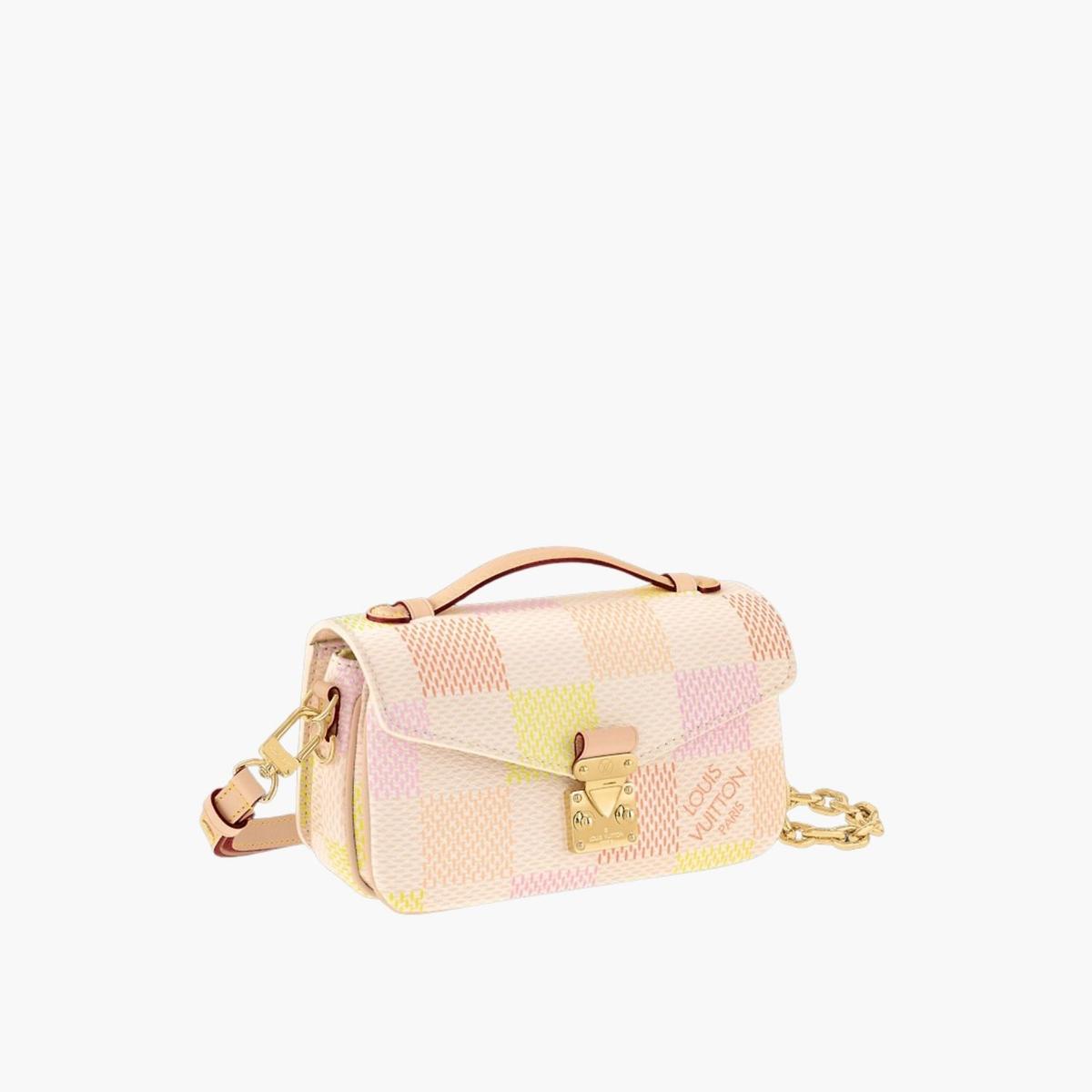 Louis Vuitton Pochette Metis East West Shoulder Bag 8.5in/ 21.5cm Multicolor Gold Hardware For Women N40749