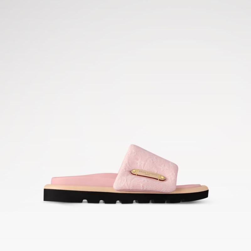 Louis Vuitton Pool Pillow Flat Comfort Mule Pink For Women 1AGUZD
