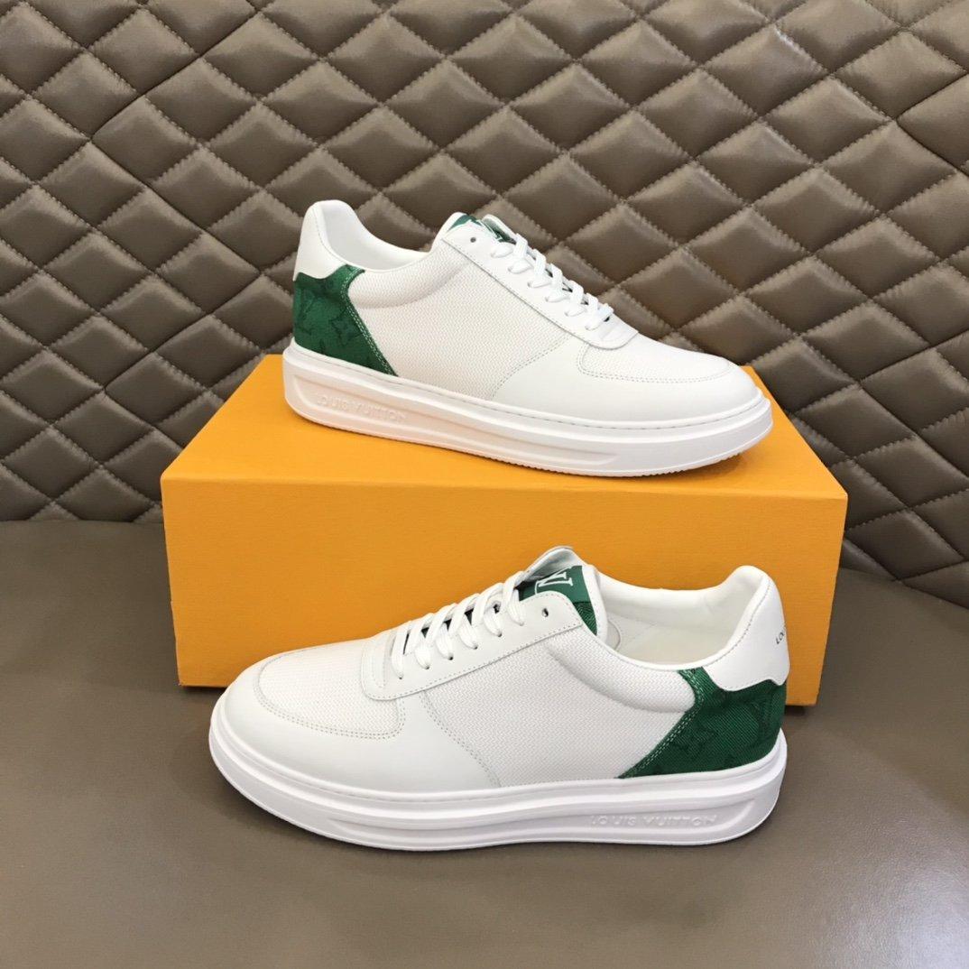 Louis Vuitton Rivoli Sneaker Monogram Metallic Canvas White/Green For Men LV