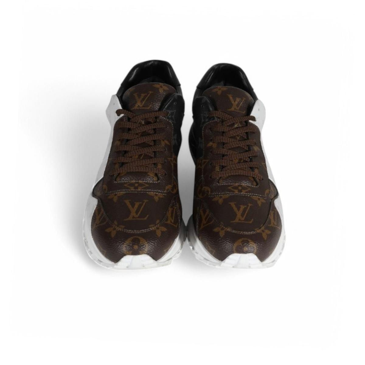 Louis Vuitton Run Away Sneaker Monogram Canvas Black/White/Brown For Men LV