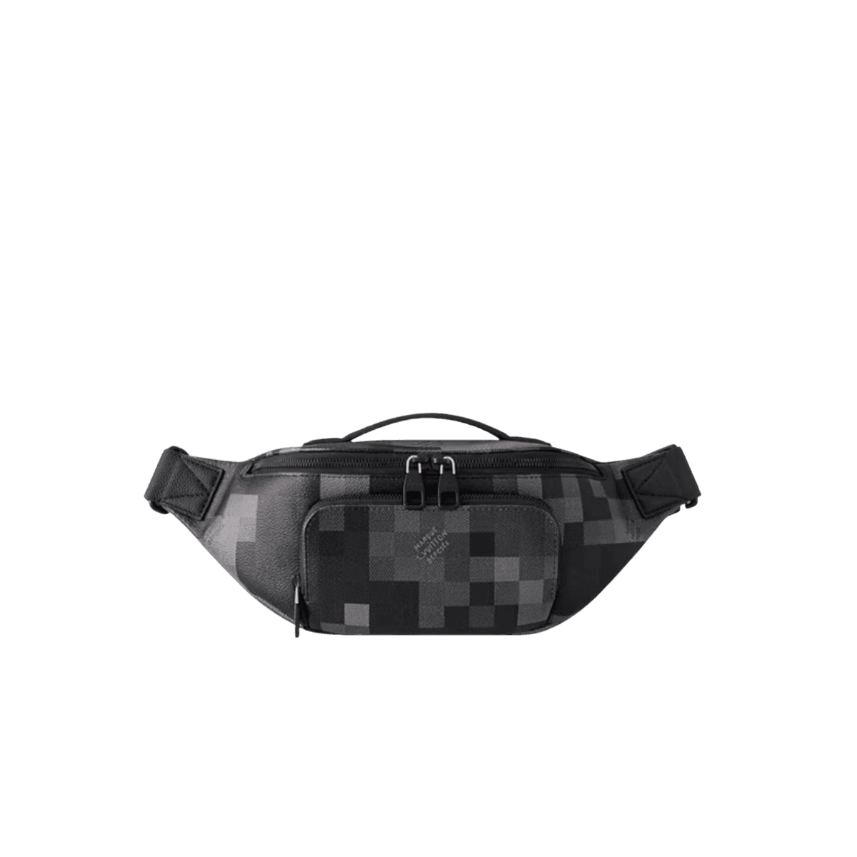 Louis Vuitton Rush Bumbag 11.8in/ 30cm Black Black Hardware For Men M14920