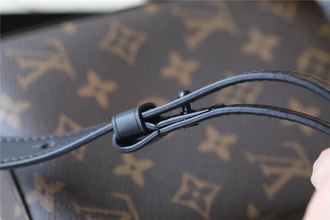 Louis Vuitton S-Lock Vertical Wearable Wallet Monogram Macassar Black For Men, Men's Bags, Shoulder And Crossbody Bags 7.5in/19cm LV M81522