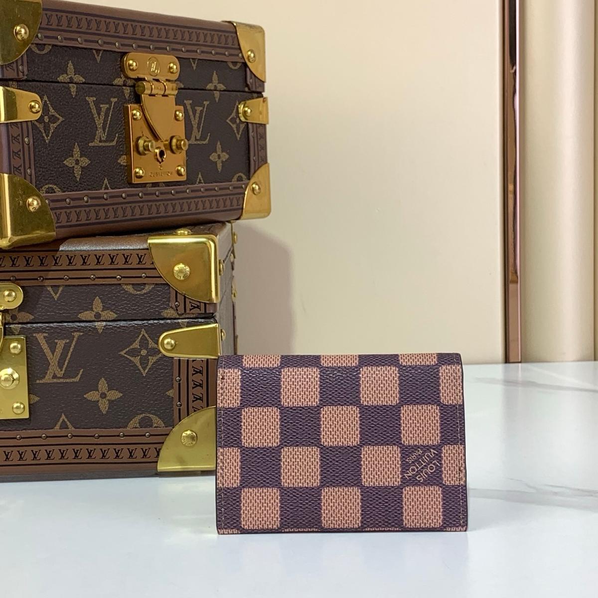 Louis Vuitton Slim Card Holder Wallet Brown 11cm/4.2in