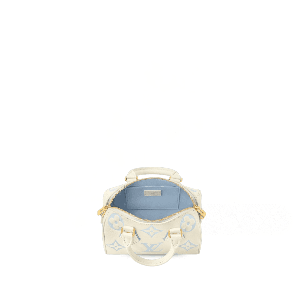 Louis Vuitton Speedy Bandouliere 20 Top Handle Bag 8in/ 20.5cm White Hardware For Women M46883