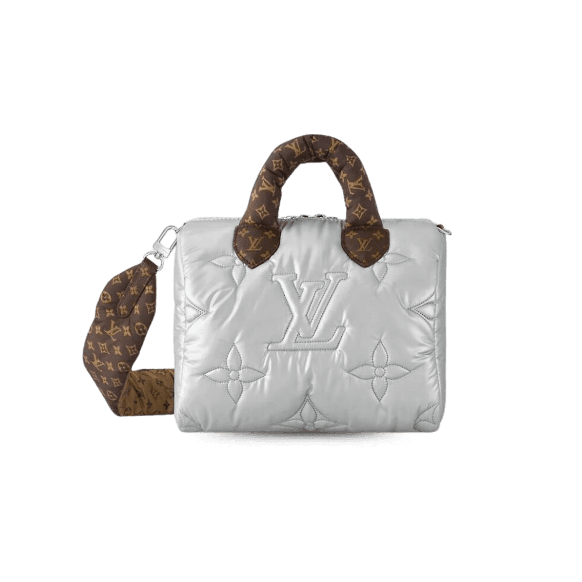 Louis Vuitton Speedy Bandouliere 25 Top Handle Bag 9.8in/ 25cm Silver Sustainable Hardware For Women M20973
