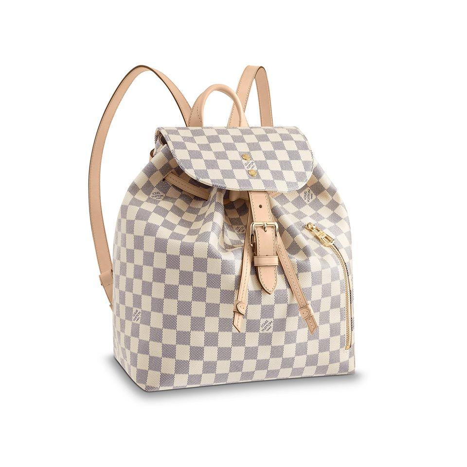 Louis Vuitton Sperone Backpack 12.2in/ 31cm Damier Azur Gold Hardware For Women N41578