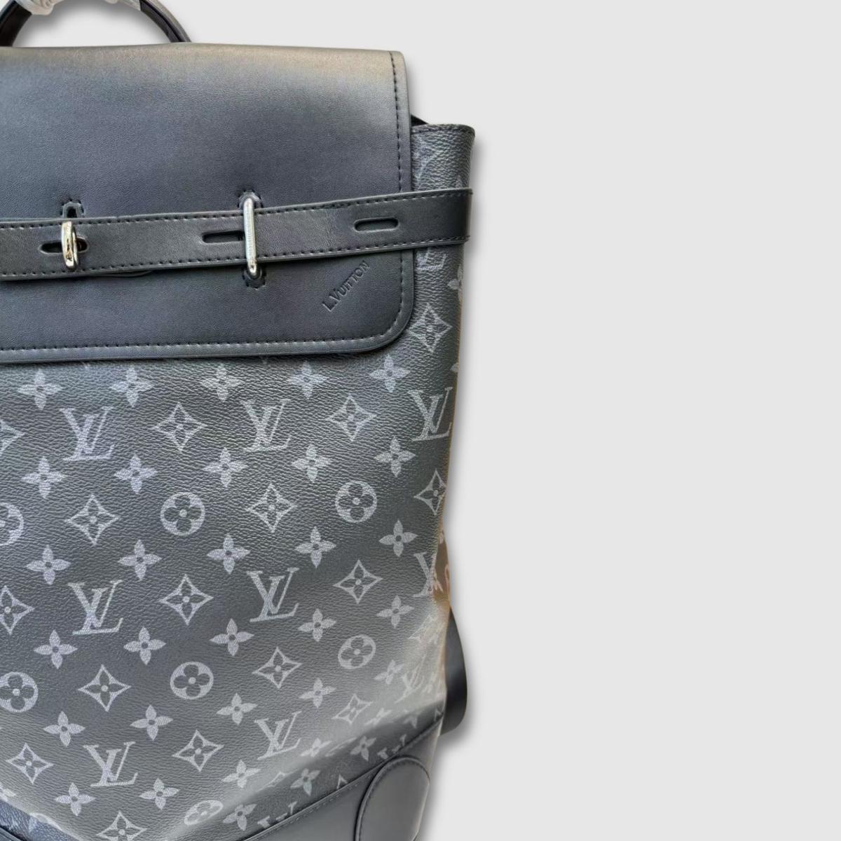 Louis Vuitton Steamer Backpack Bag Black For Men 12.6in/32cm M44052