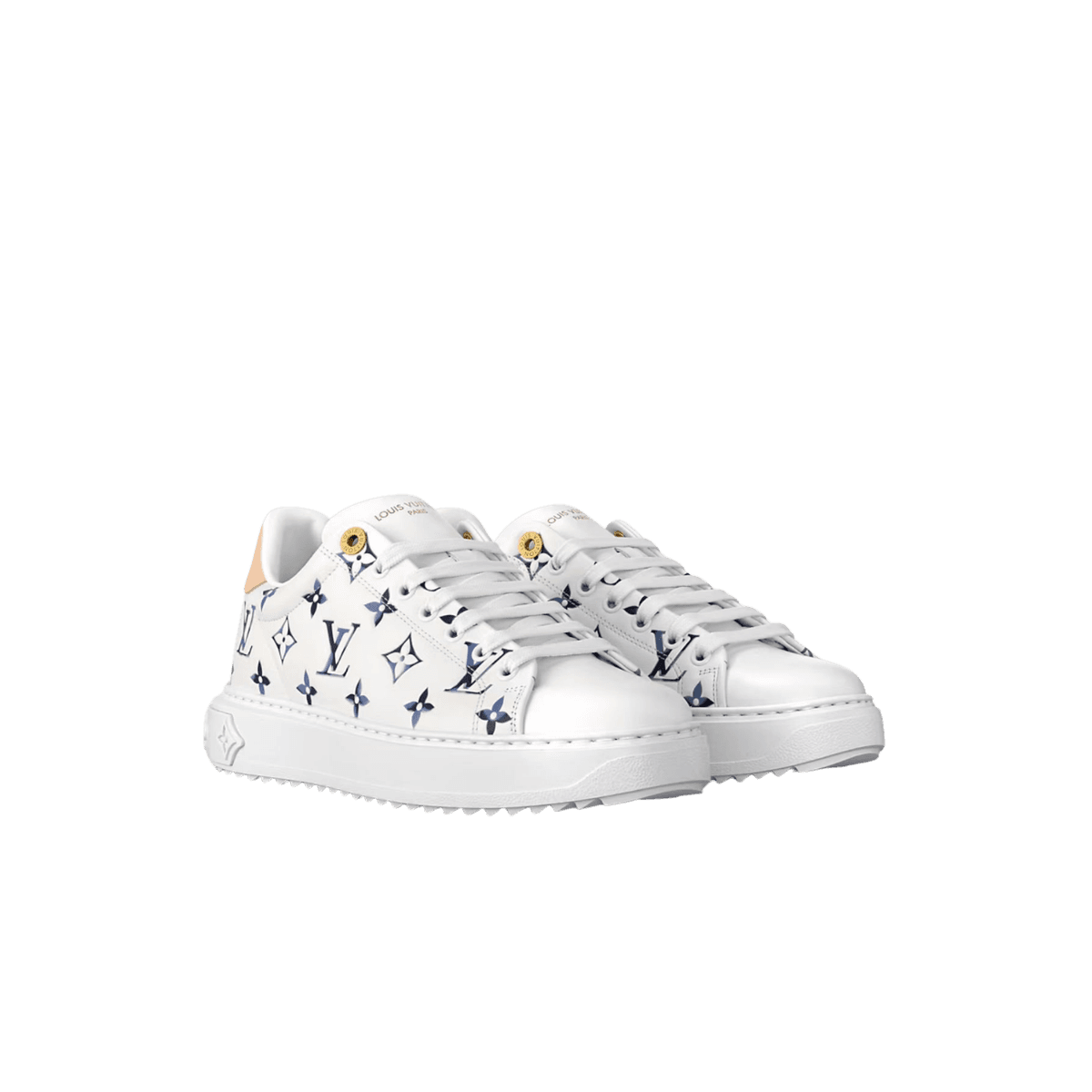 Louis Vuitton Time Out Sneakers Blue For Women 1AHOOF