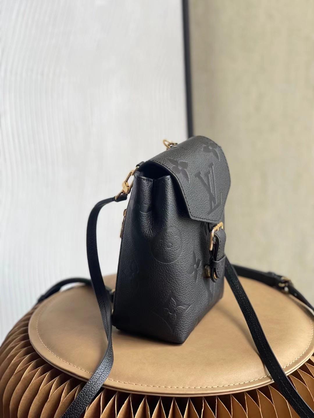 Louis Vuitton Tiny Backpack Monogram Empreinte Black For Women, Women's Bags 19cm LV M80596