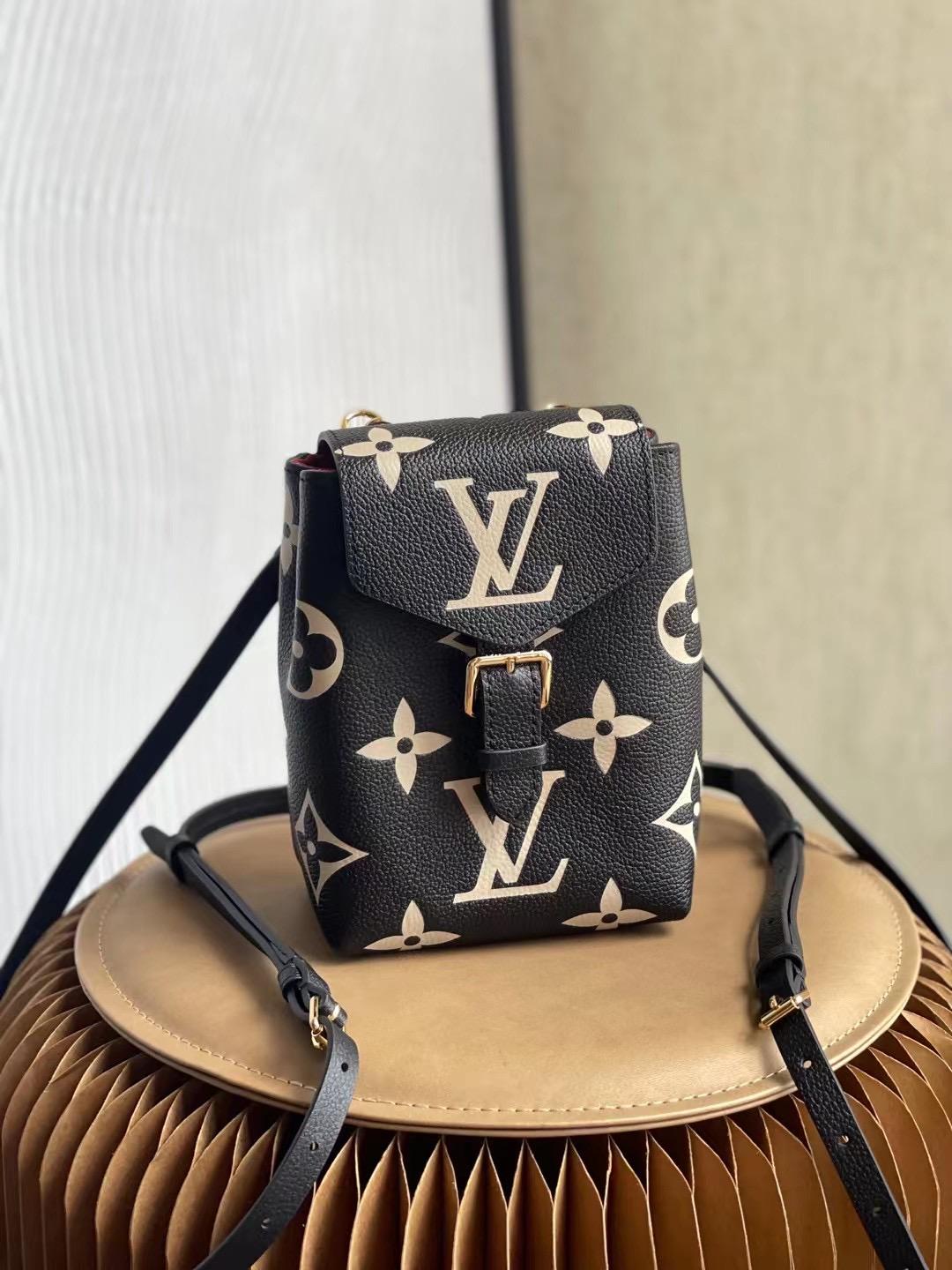 Louis Vuitton Tiny Backpack Monogram Empreinte Black For Women, Women's Bags 19cm LV M80738