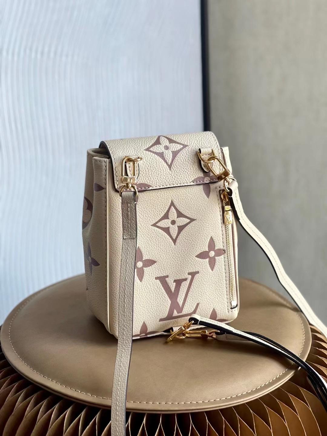 Louis Vuitton Tiny Backpack Monogram Empreinte Cream For Women, Women's Bags 19cm LV M80738