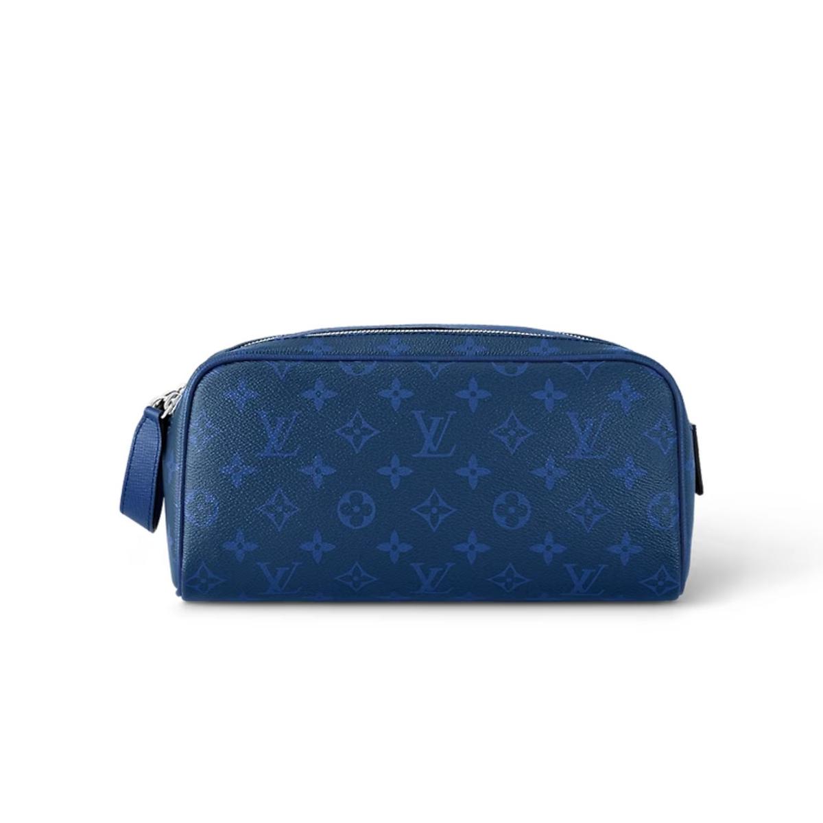 Louis Vuitton Toilet Dopp Kit Pouch Bag Blue 11in/28cm M30849