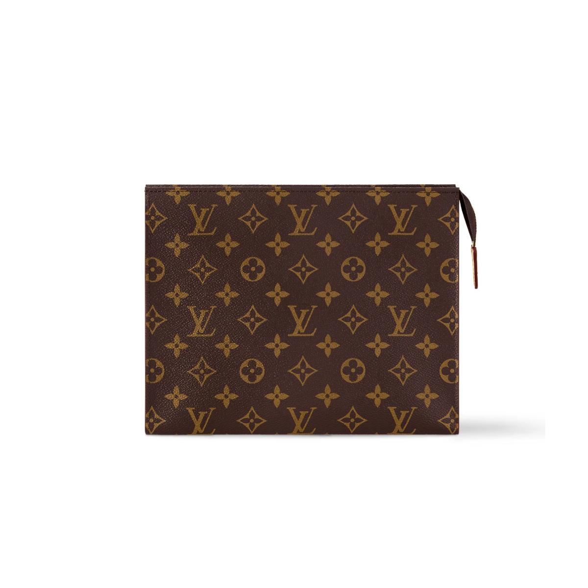 Louis Vuitton Toiletry Pouch Bag Brown 7,9in/20cm M83547