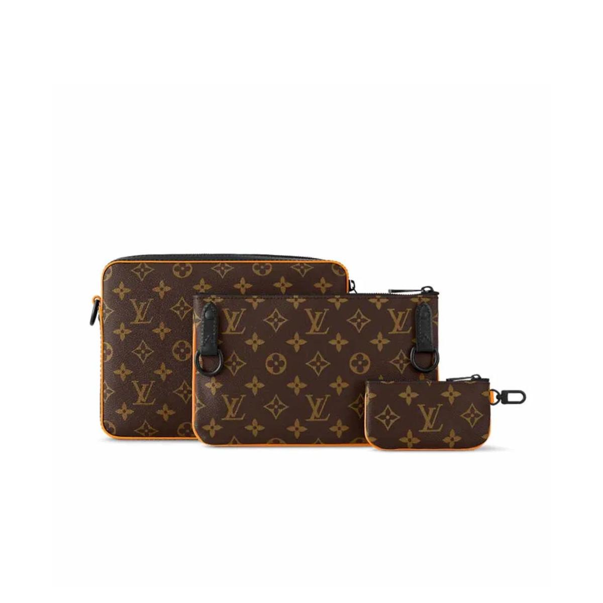 Louis Vuitton Trio Messenger Bag Brown For Men 9.8in/ 25cm M46694 -