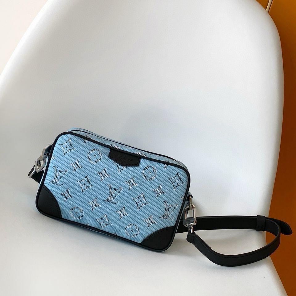 Louis Vuitton Trocadéro Wearable Wallet Blue For Men 20cm/7.9in