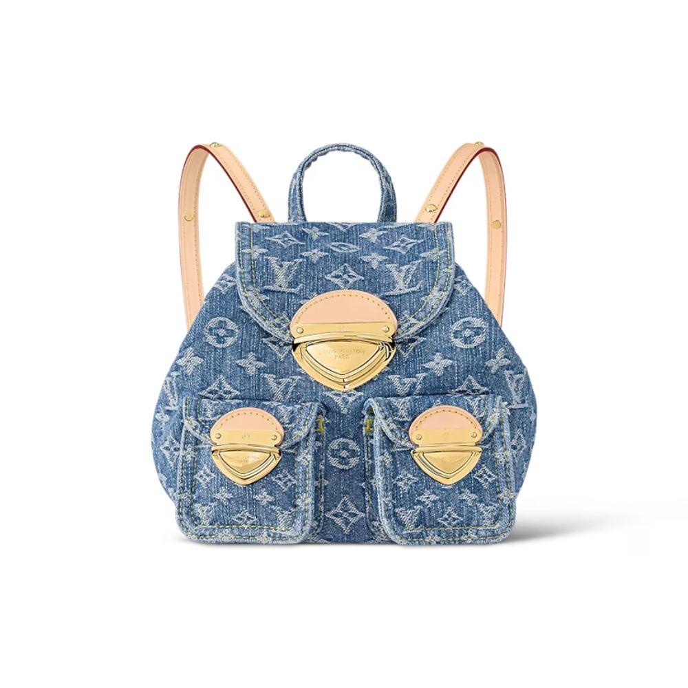 Louis Vuitton Venice Denim Blue Back Pack For Women M46836