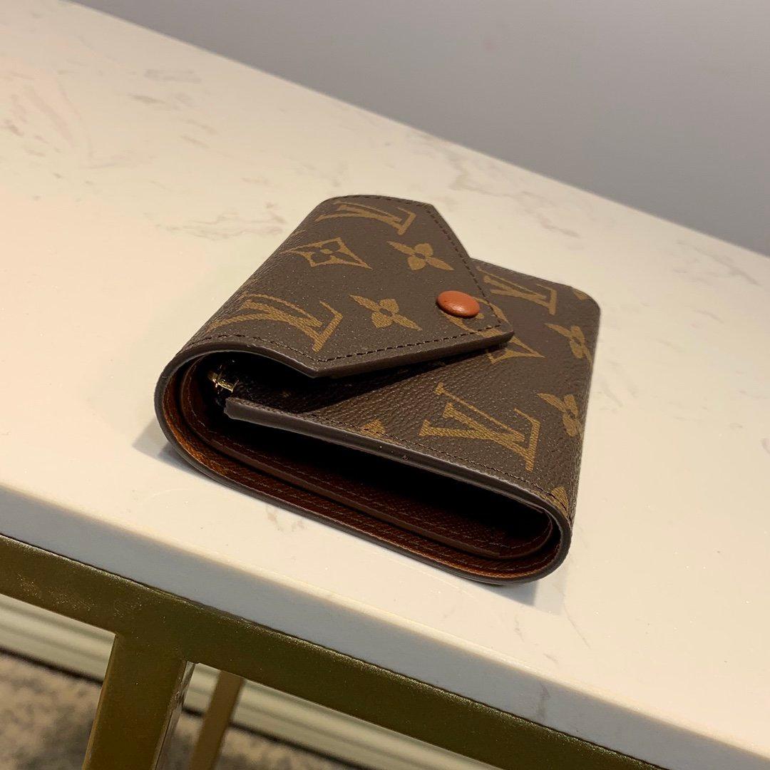 Louis Vuitton Victorine Wallet Monogram Canvas Brown For Women, Women's Wallet 4.7in/12cm LV